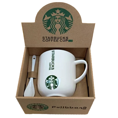 오보틀 (도자기머그 500ml +도자기 티스푼)  / 로고인쇄 가능