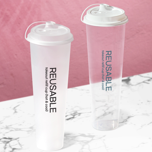 (대용량) 리유저블 테이크아웃 리필컵 850ml (냉.온가능) ★종이컵, 1회용품 대용 ★