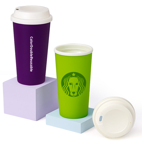 컬러 이중 리유저블 텀블러 500ml